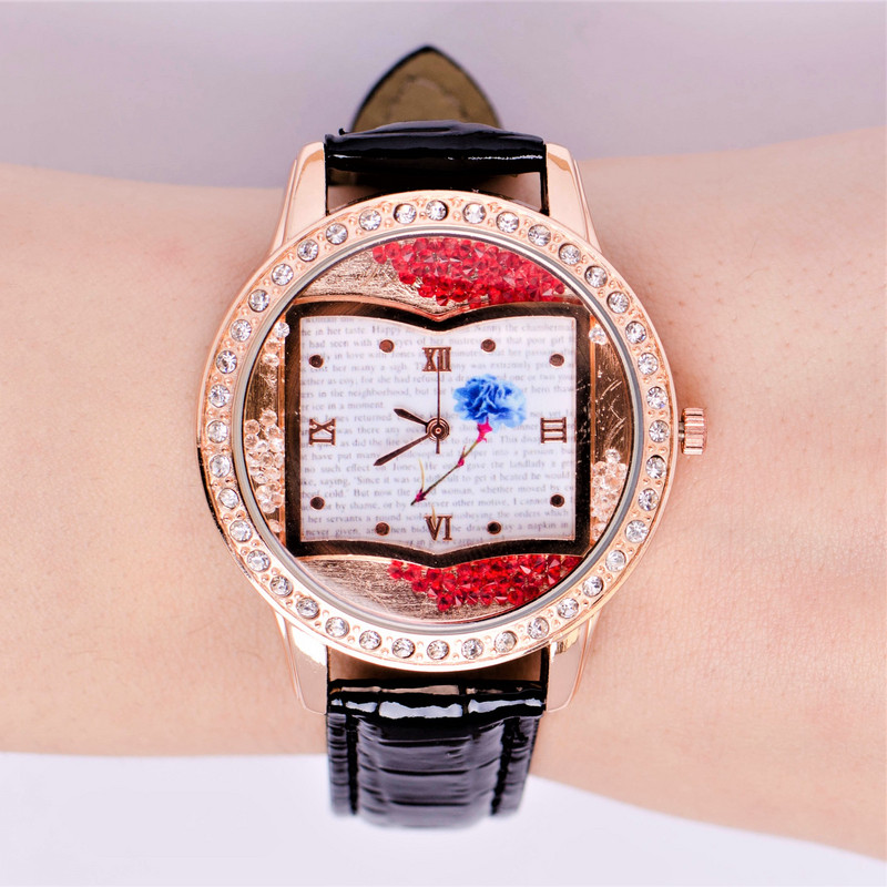 Дамски часовник Saneesi Book в Черно