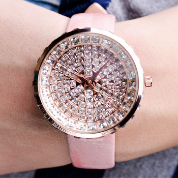 Дамски Часовник Prance Crystals с Естествена кожа