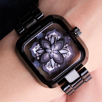 Дамски керамичен часовник Prance в Черно