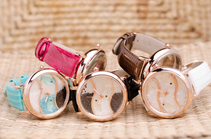 Часовник Prance Aqua в Бяло с Естествена кожа