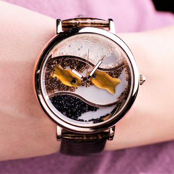 Часовник Prance Aqua в Кафяво с Естествена кожа