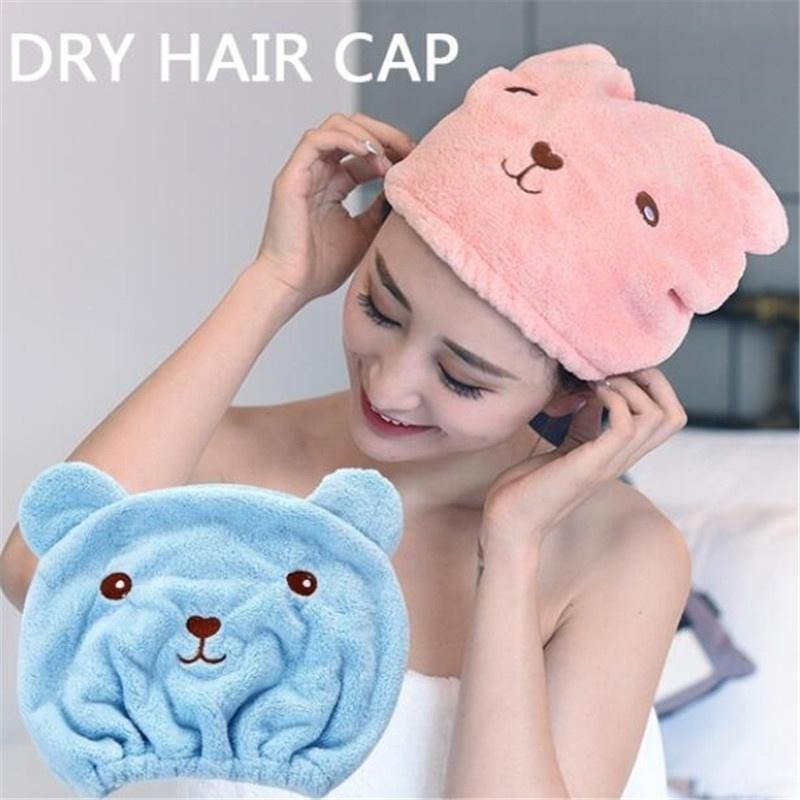 Mikrofiibrist müts pärast vanni juuste kiireks kuivatamiseks