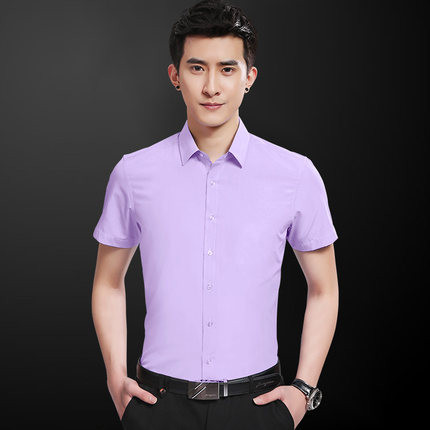 Elegáns férfi ing rövid ujjal - klasszikus modell