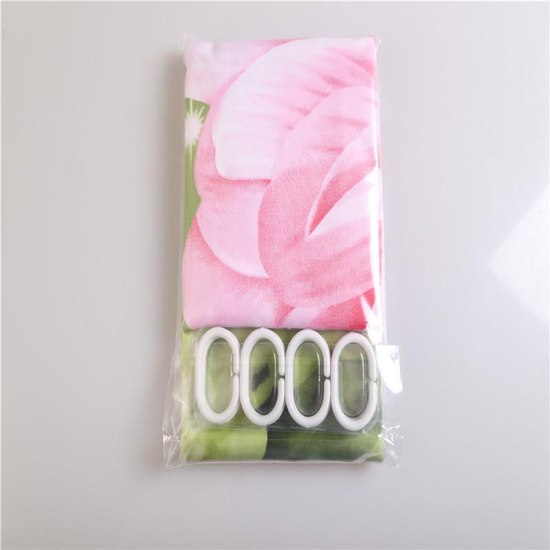 Vodootporna kupaonska zavjesa s cvjetićima i dimenzija 180x180 cm