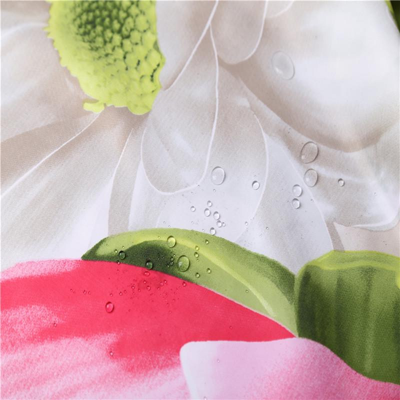 Vodootporna kupaonska zavjesa s cvjetićima i dimenzija 180x180 cm