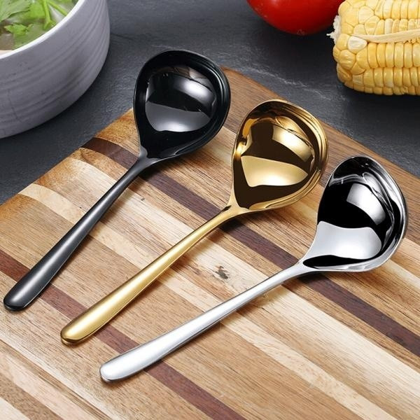 Kuhinjska kutlača od nehrđajućeg čelika pogodna za juhu