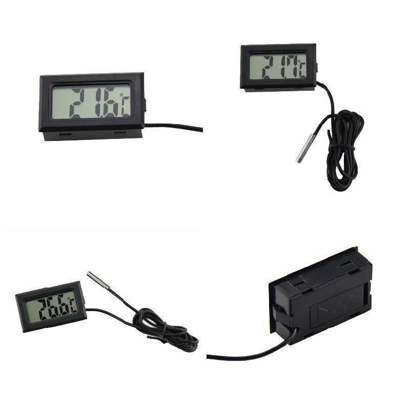 Digital LCD thermometer for refrigerators, freezers, coolers