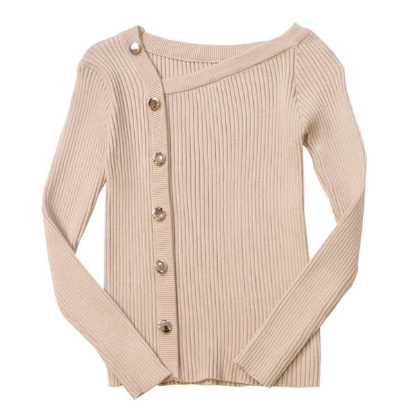 Alkalmi női blúz gombokkal és hosszú ujjú