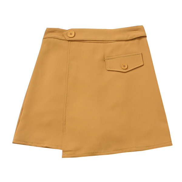 Modern női szoknya A-vonallal, magas derékkal