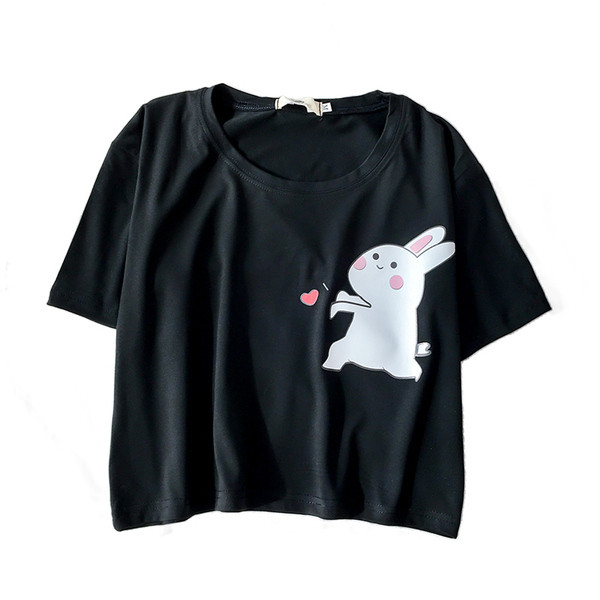 Σύντομη γυναικεία μπλούζα με κορδόνι και κοντό μανίκι