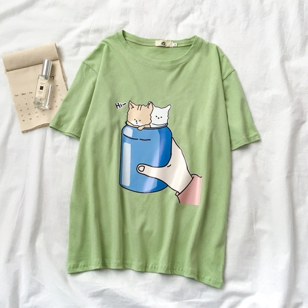 Női póló rátéttel és ovális nyakkivágással