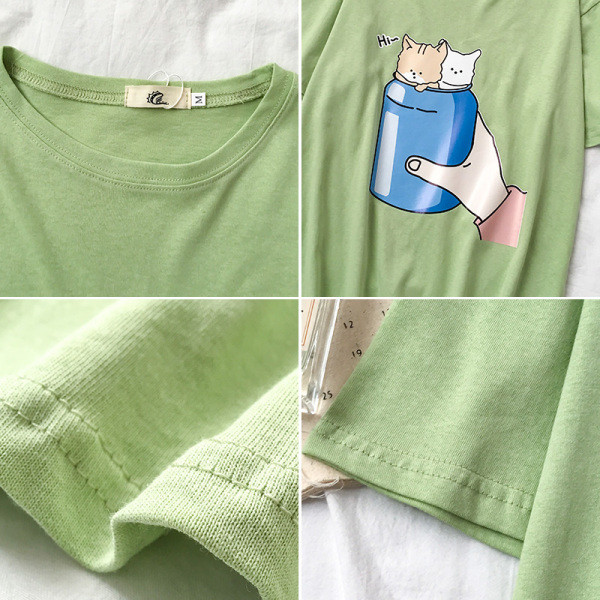 Női póló rátéttel és ovális nyakkivágással