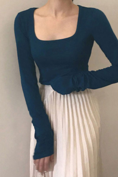 Női alkalmi blúz több színben, hosszú ujjal