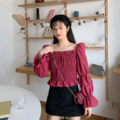 Modern női blúz több színben megkötős, hosszú ujjú