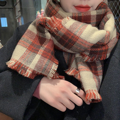 Modern női kockás sál több színben