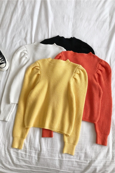 Modern női rövid blúz négy színben