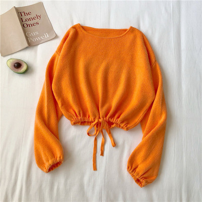 Ženska ležerna kratka bluza u više boja sa vezicama