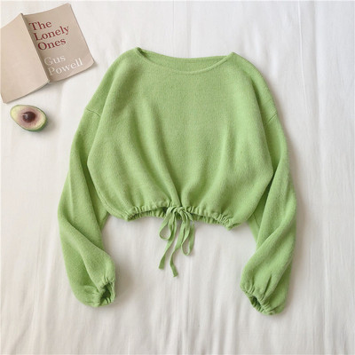 Ženska ležerna kratka bluza u više boja sa vezicama