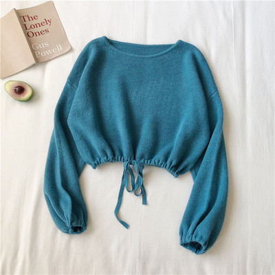 Ženska ležerna kratka bluza u više boja sa vezicama