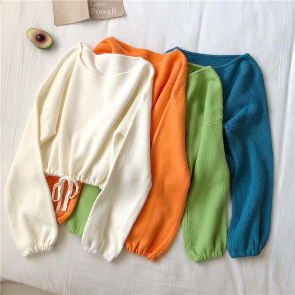 Ženska ležerna kratka bluza u više boja sa vezicama