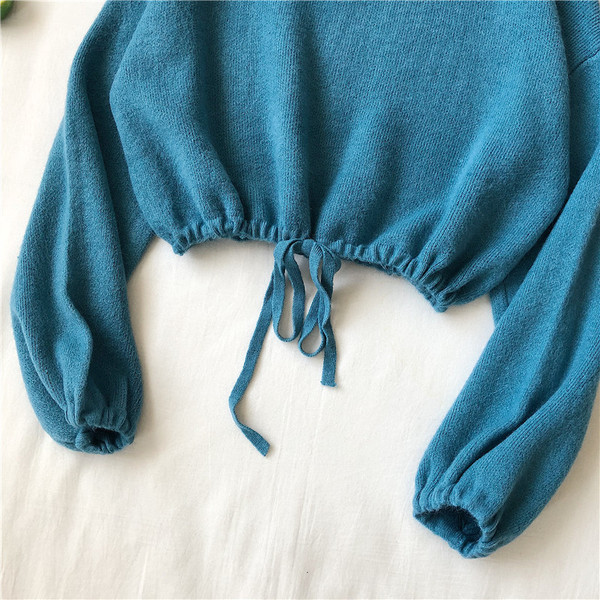 Ženska ležerna kratka bluza u više boja sa vezicama