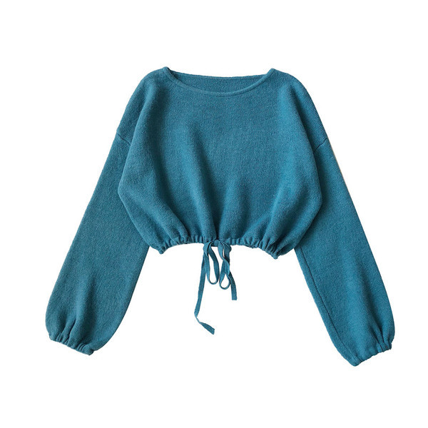 Ženska ležerna kratka bluza u više boja sa vezicama