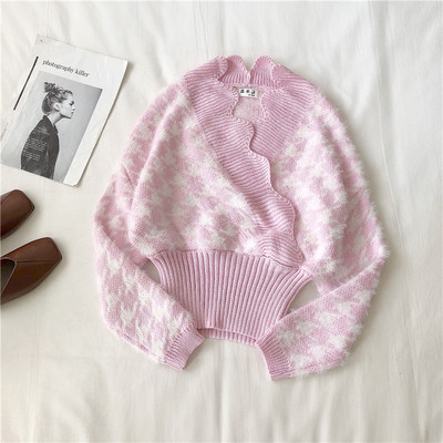 Καθημερινή γυναικεία κοντή μπλούζα με λαιμόκοψη