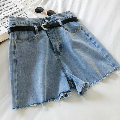 Sinise ja musta värvi vabaaja naiste lühikesed püksid