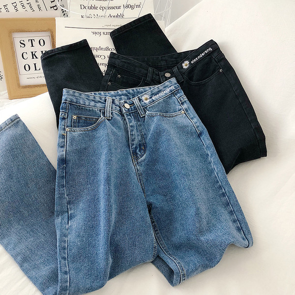 Alkalmi női farmer kék és fekete színben