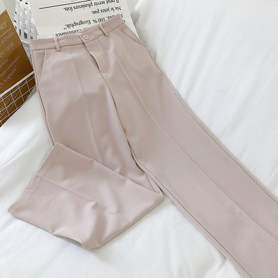 Stiilsed kõrge vöökohaga naiste püksid kolmes värvitoonis