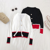 Naiste vabaaja õhuke kahes värvitoonis vest