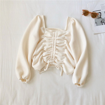 Κομψή κοντή μπλούζα σε μπλε μαύρο και ροζ χρώμα