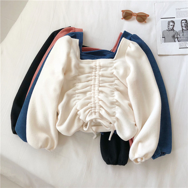 Κομψή κοντή μπλούζα  σε μπλε μαύρο και ροζ χρώμα