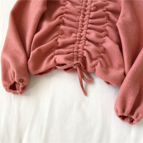 Κομψή κοντή μπλούζα  σε μπλε μαύρο και ροζ χρώμα