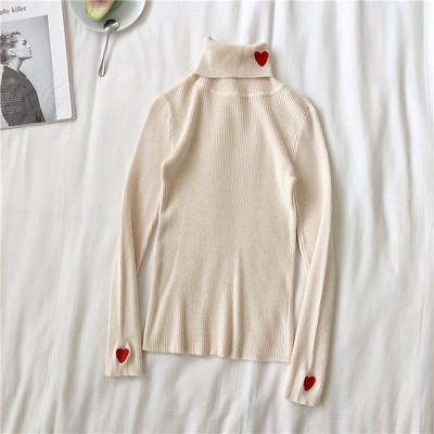 Καθημερινή γυναικεία μπλούζα με ψηλό κολάρο σε τέσσερα χρώματα