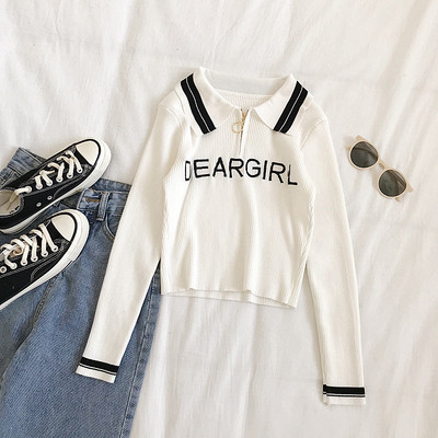 Naiste vabaaja pluus roheline, must ja valge pealdisega