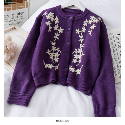 Lai lilltikandiga naiste kampsun