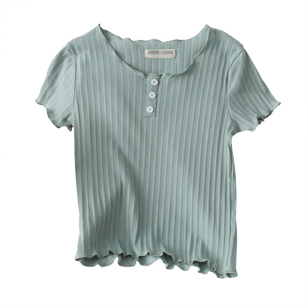 Naiste vabaaja lühikeste varrukate ja nööpidega pluus