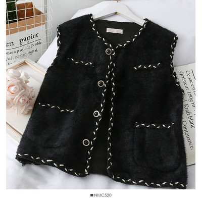 Retro naiste vest taskute ja nööpidega