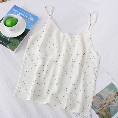 Modern női felső szívecskékkel és vékony pántokkal