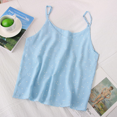 Modern női felső szívecskékkel és vékony pántokkal