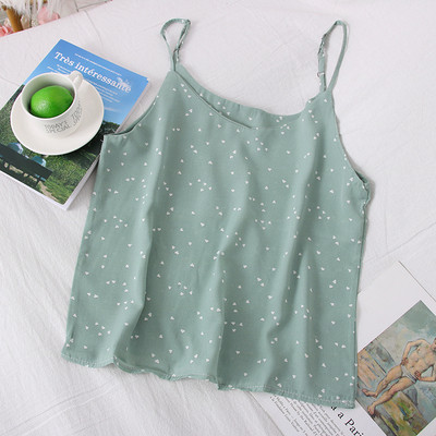 Modern női felső szívecskékkel és vékony pántokkal