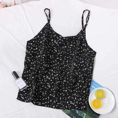 Uus mudel šifoonimustriga naiste topp