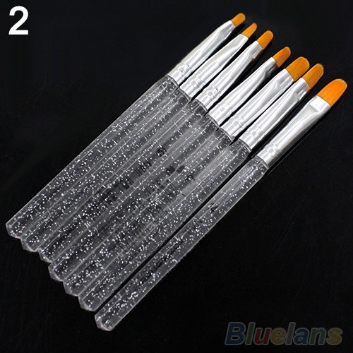 Set od sedam profesionalnih UV gel kistova različitih veličina