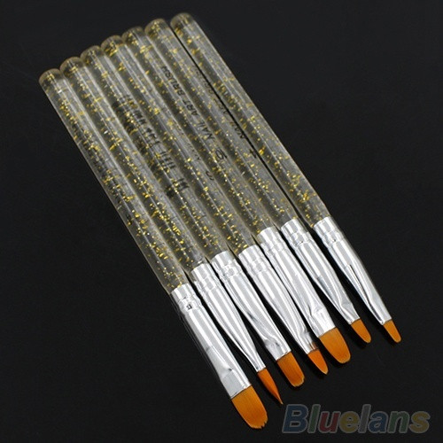 Set od sedam profesionalnih UV gel kistova različitih veličina