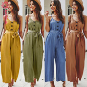 Casual naiste pikad kombinesoonid lai, õhukeste rihmadega mudel