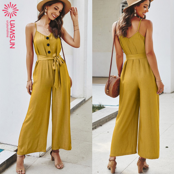 Casual naiste pikad kombinesoonid lai, õhukeste rihmadega mudel