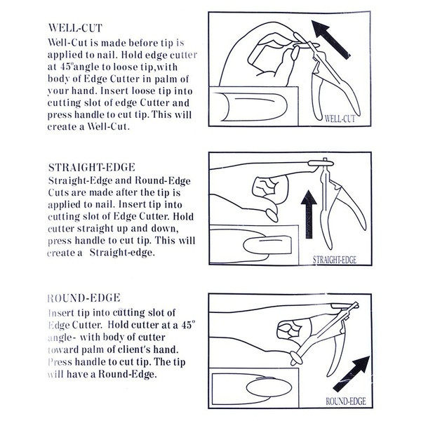 Розов инструмент за рязане на нокти в права и овална форма