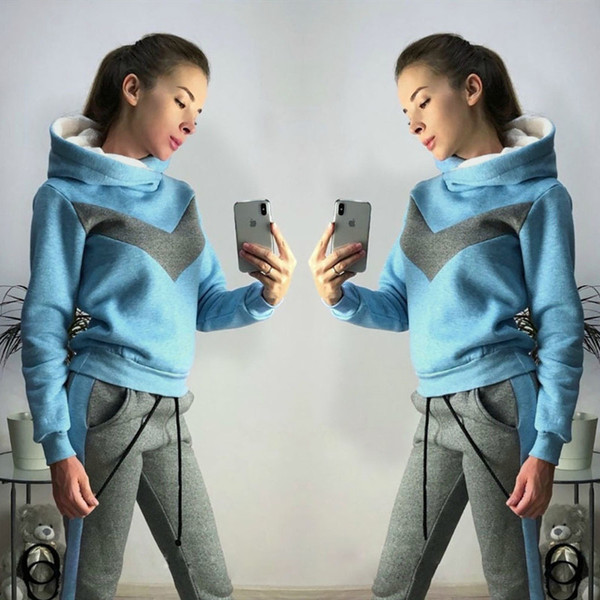 Naujo modelio moteriška laisvalaikio komanda dviejų dalių palaidinė + kelnės