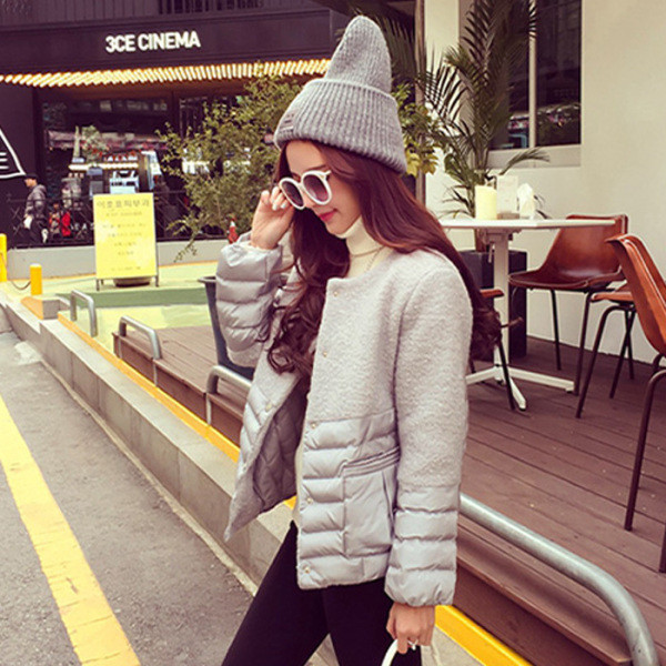 Moodne lühike taskute ja nööpidega kevadjope